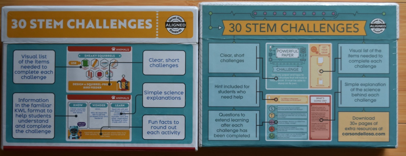 Carson Dellosa , STEM Challenge, Grades PK-1 & 2-5, Lot of 2 New/Sealed Boxes