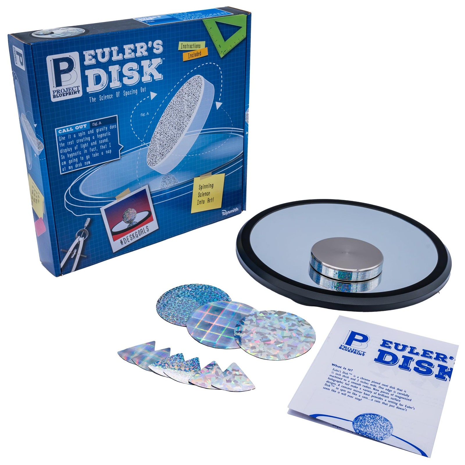 Toysmith Euler’s Disk – Create A Hypnotic Display of Compact, Multi-colored