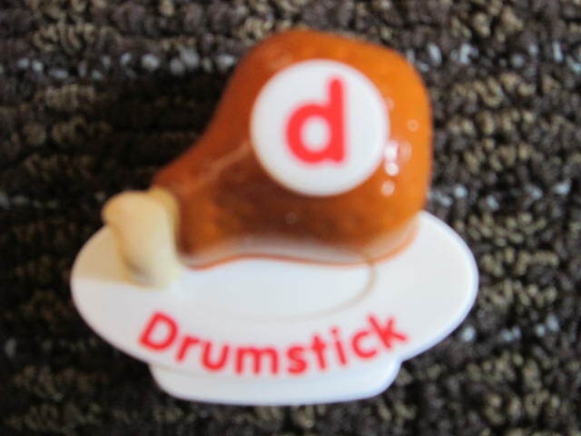VTech Letter d Fridge Phonics Replacement Letter Food Fun Alphabet Lower Case