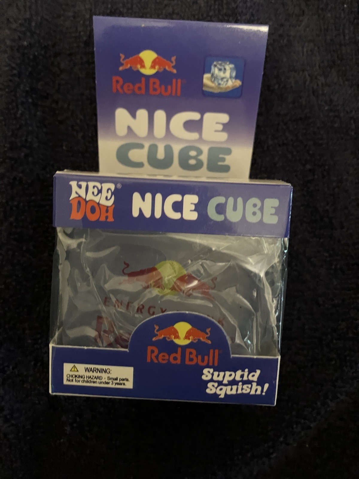NeeDoh Red Bull Cube Stupid Squish New In Box