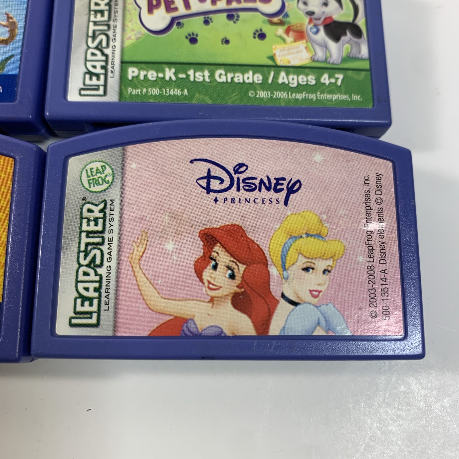Leapster Leap Frog Electronic Learning Game Cartridges Mixed Lot of 6 All Tested