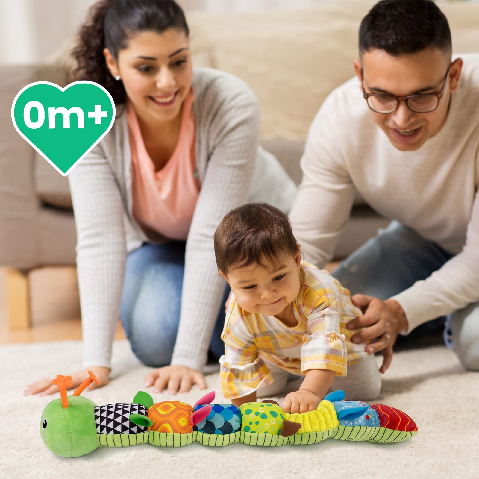 Baby Musical Stuffed Animal Activity Toy Tummy Time Newborn 0-12M Caterpillar Nw