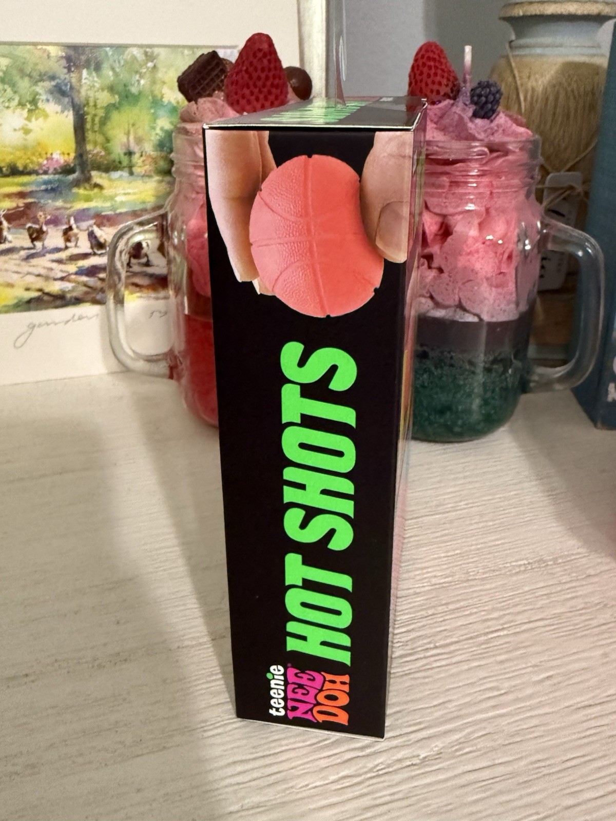 Needoh Teenie Hot Shots 4-Pack Nee Doh Set of 4 – Swish Grand Goal Punt BALLS!