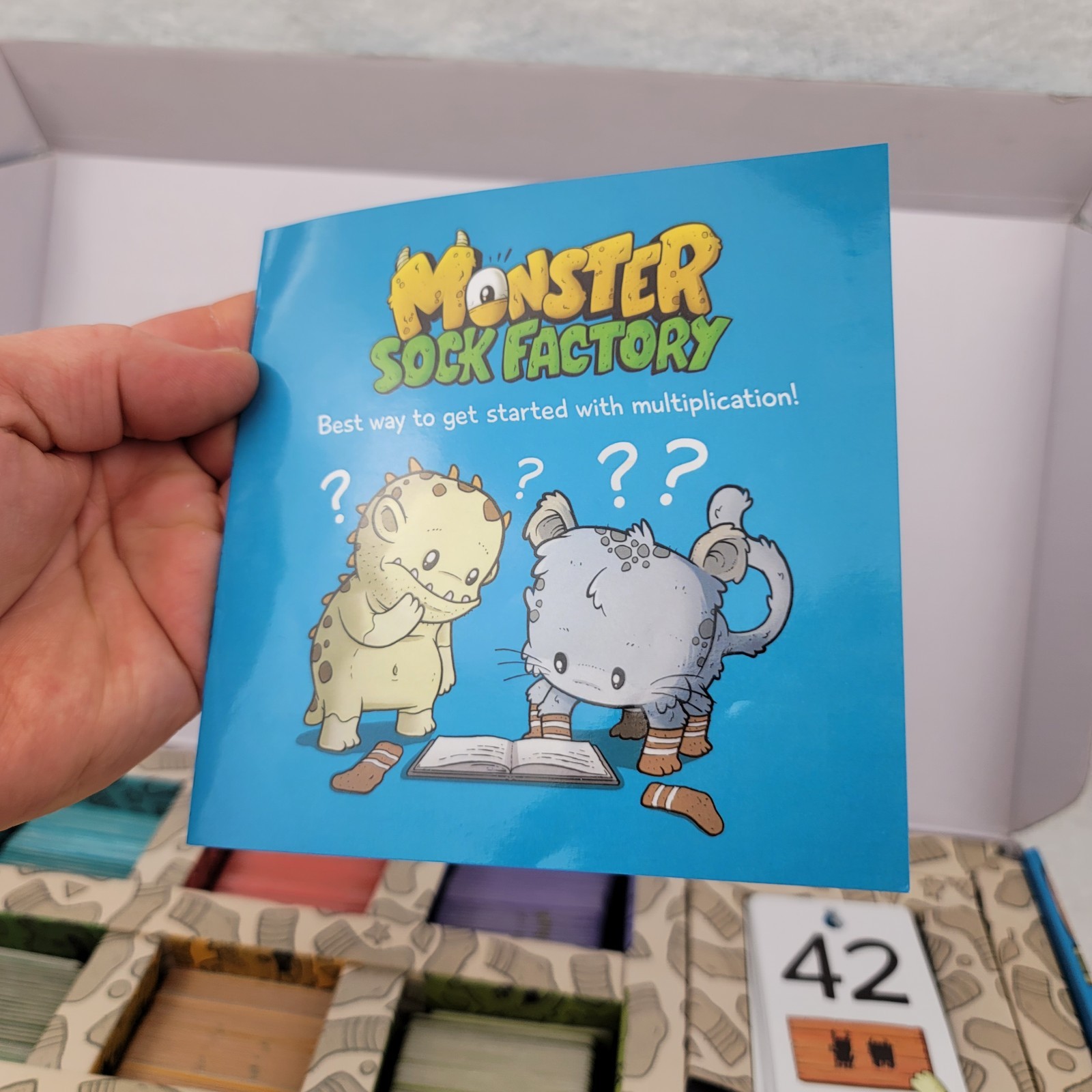 Monster Sock Factory Logic Roots Multiplication Learning Math Game Used Complete