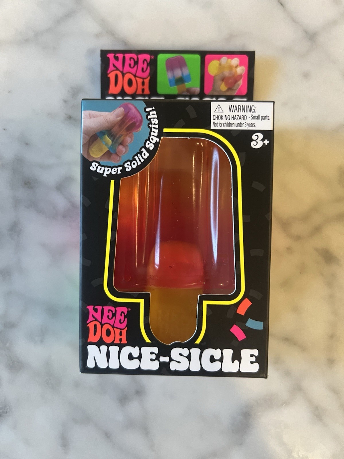 NeeDoh Nice-Sicle Super Solid Squish Tactile Sensory Squeeze Toy Multicolor