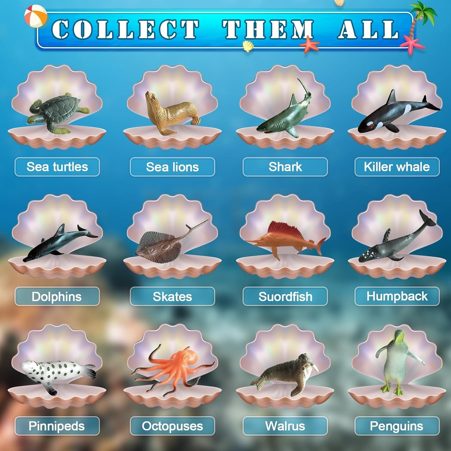 Educational Ocean Animals Dig Kit, Interactive Science Gift for Young Learners
