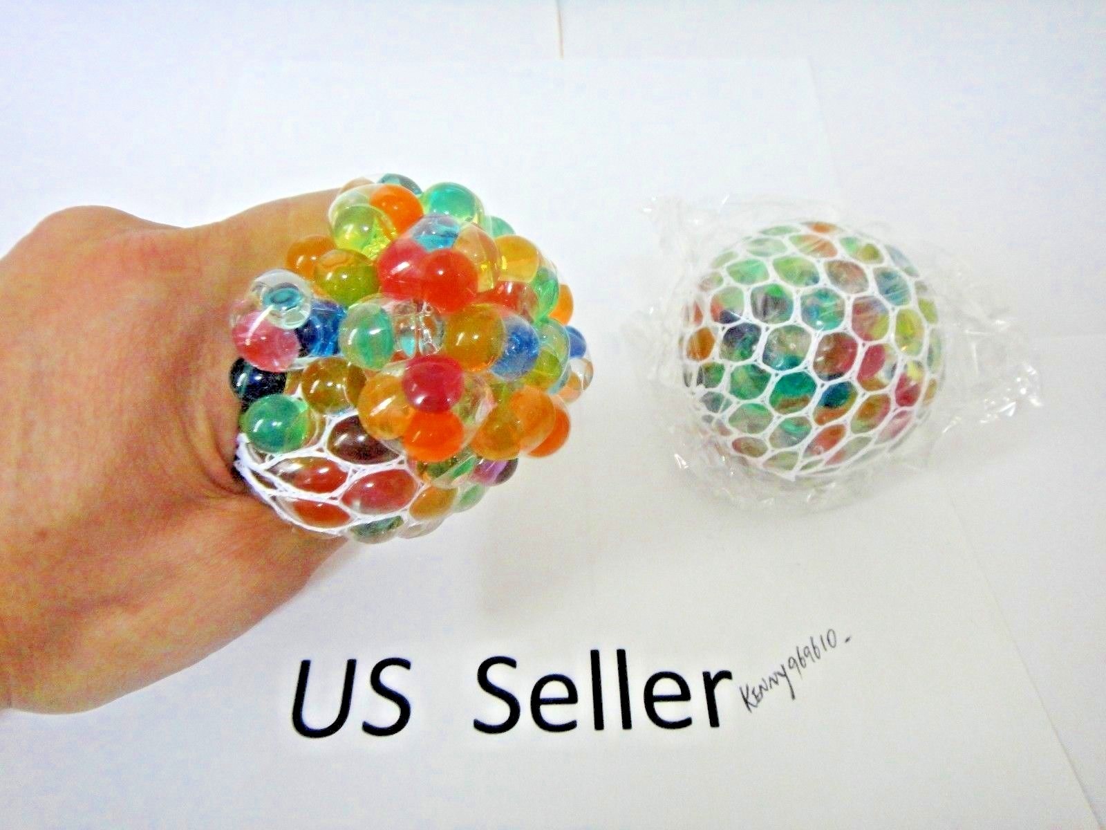 3″ Squishy Mesh sensory stress reliever ball toy autism squeeze anxiety 12Pcs