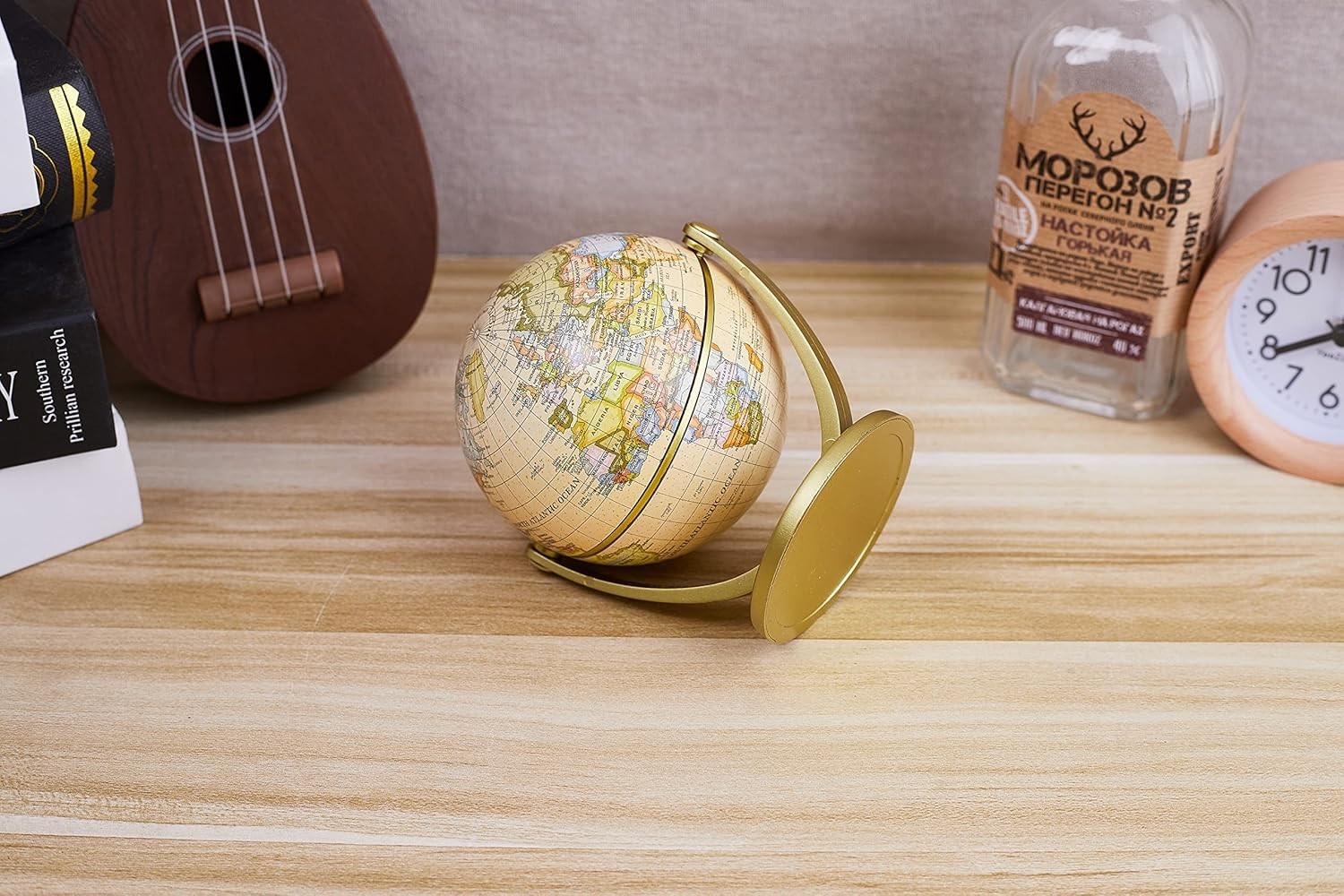 WORLD GLOBE EARTH Map Rotating Geography Ocean Classroom Learning Desktop