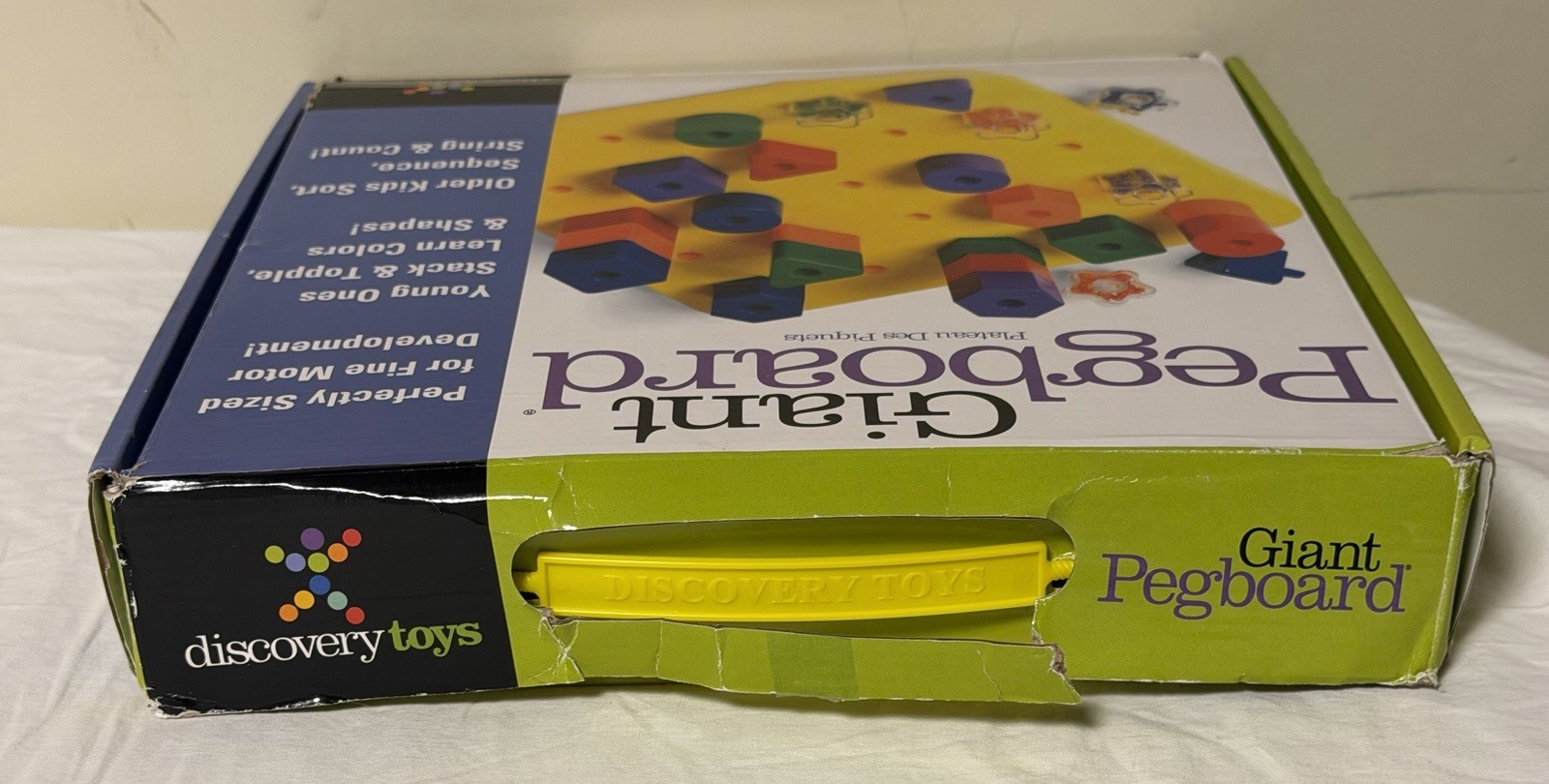Giant Pegboard Discovery Toys 18M Up Colorful Learning Fine Motor