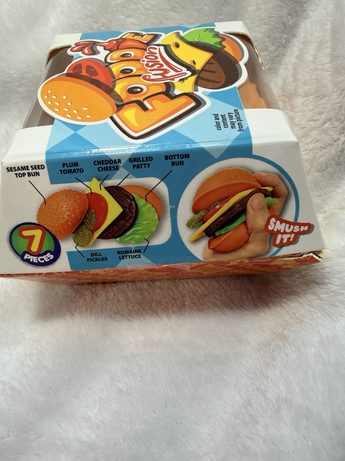 RARE Foodie Fusion Play Burger Deluxe Set squishy toy ￼