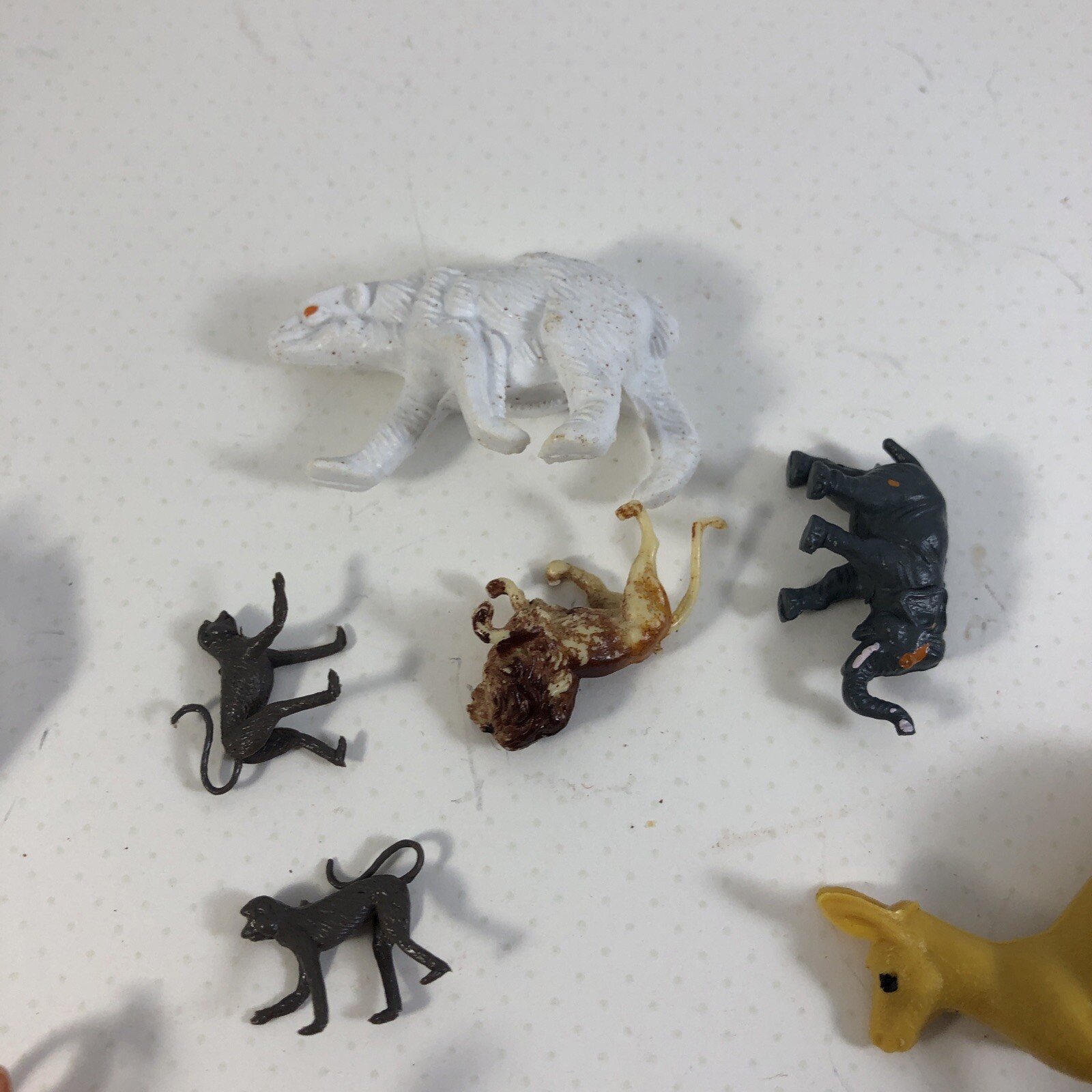 Vintage Toy Animals Mixed Lot of 25 Monkeys Bears Polar Bears 1970s