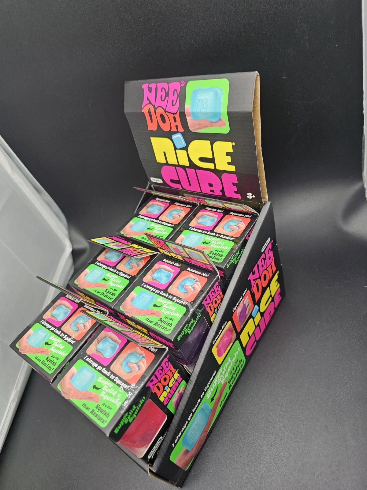 NeeDoh Nice Cubes With Display In Hand