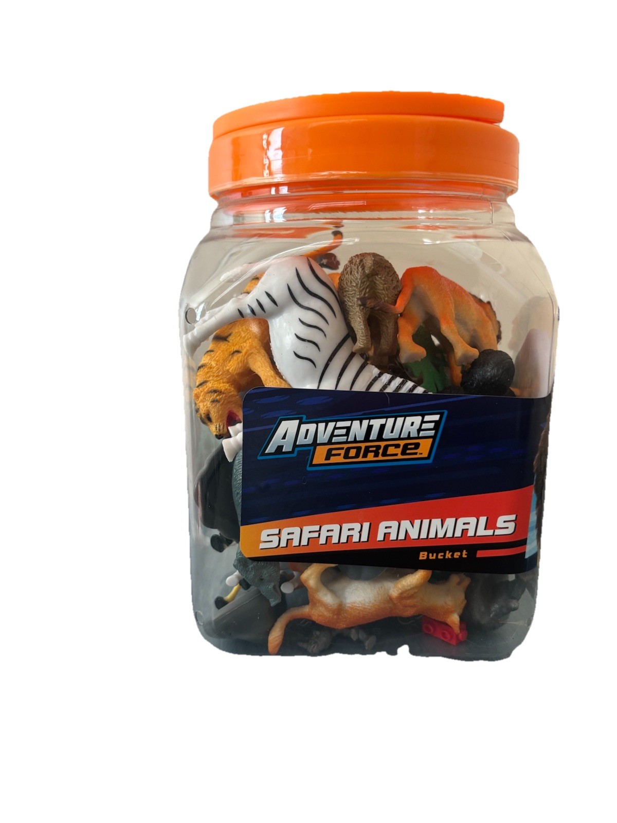 Adventure Force Safari Animals Bucket 40 Toy Figures, 2022, 3+ Years