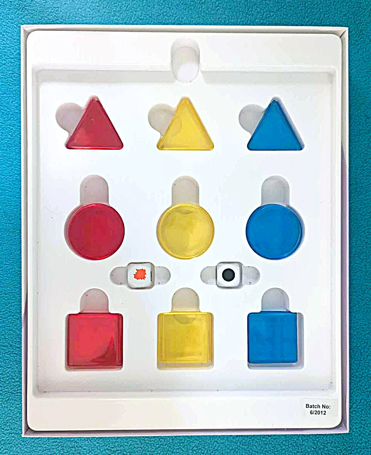 ORDA COLOR CLOWNS Geometric Tile Game~Discovery Toys~Ages 4-7~Plastic Shapes~EUC