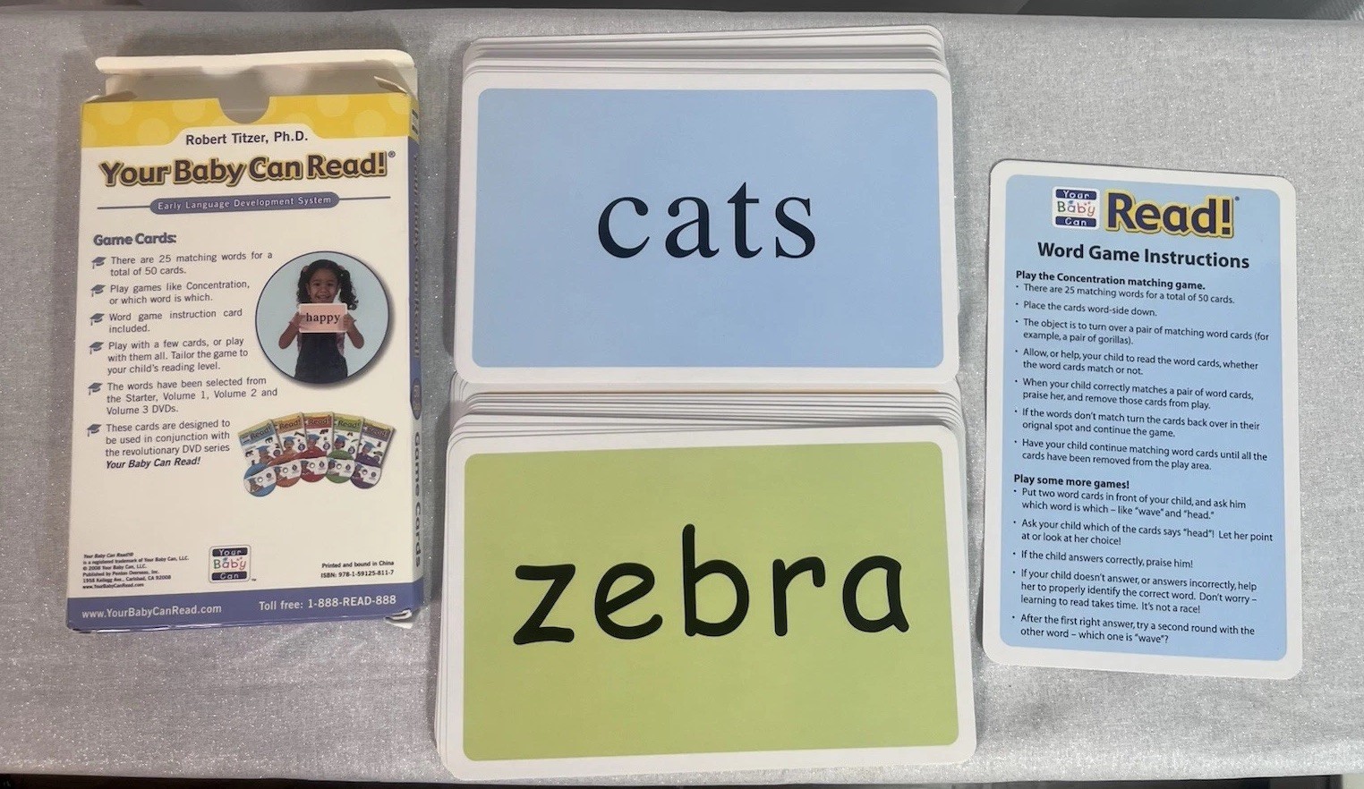 Your Baby Can Read Early Language Development System Word REVIEW & 50 Game Cards
