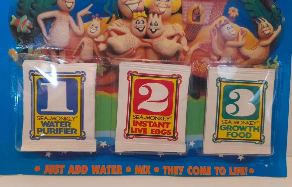 Moose Toys Amazing Live Sea-Monkeys Mid 90s Vintage Toy Made In Australia RARE