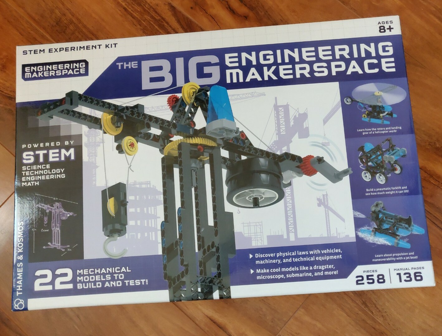 Thames & Kosmos Big Engineering Makerspace | Science Kit | 22 Physics Lessons…