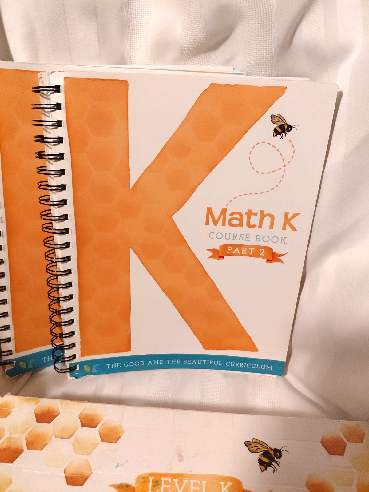 The Good and the Beautiful Math K Course Books Part 1 & 2 + Manipulatives *READ