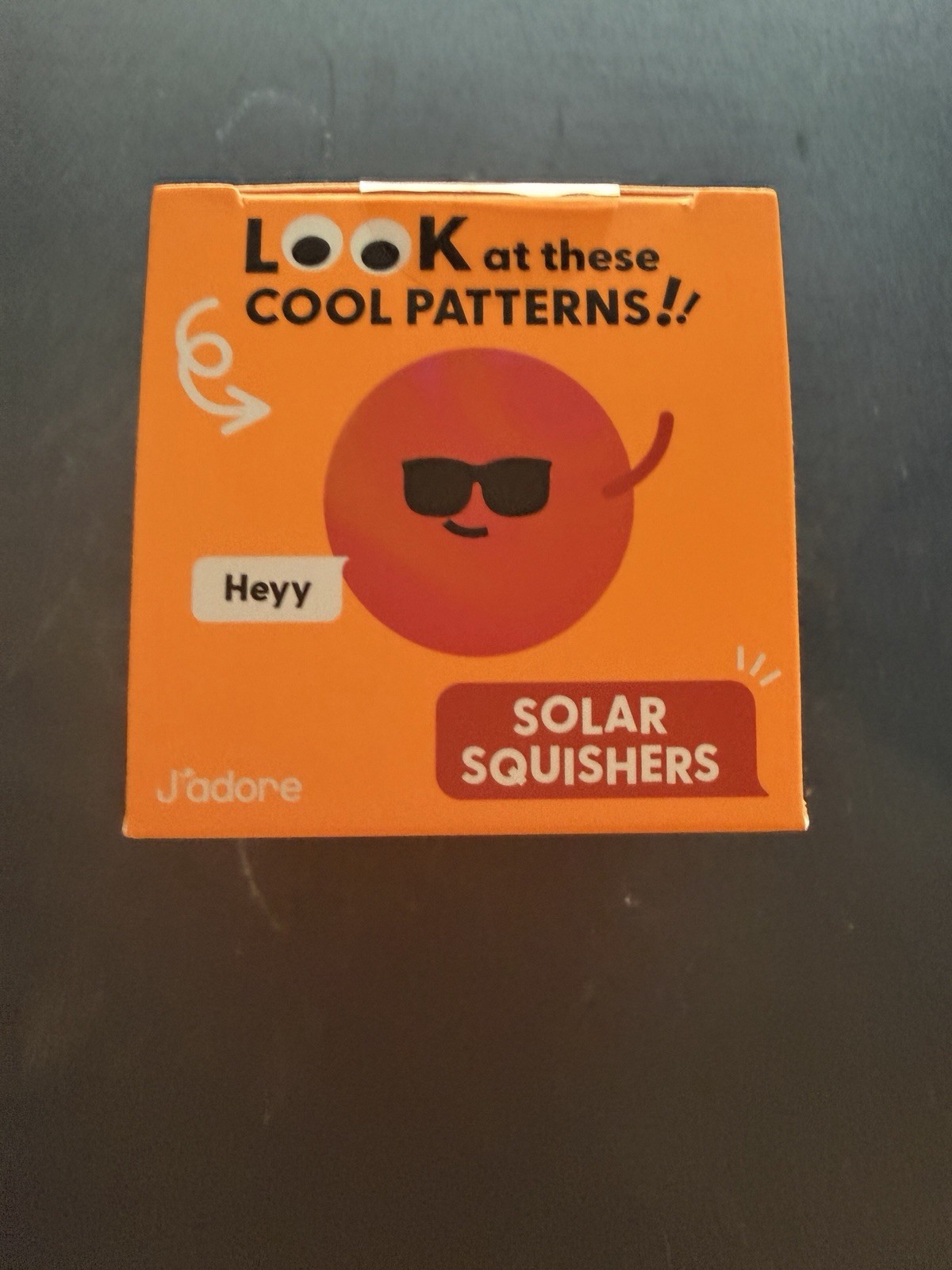 New J’adore Solar Squishy Ball Orange Yellow Squishers Squeeze Fidget Toy 3+