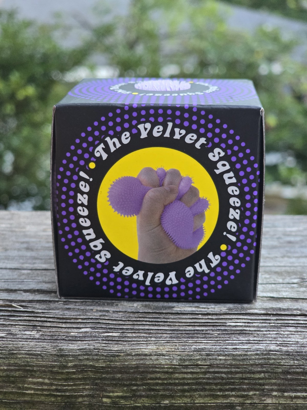 NeeDoh Fuzz Ball Velvet Squeeze Toy, Purple