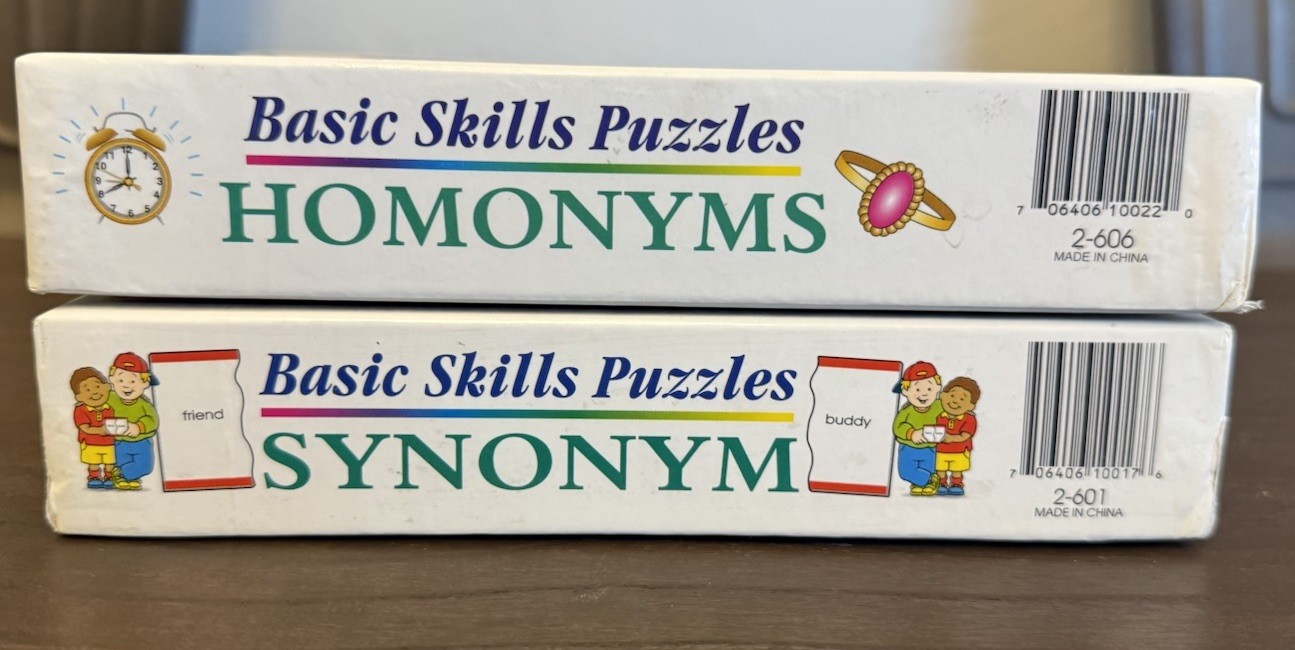 Didax Educational Resources Basic Skills Puzzles LOT Of 2 Hands On Phonics Kid