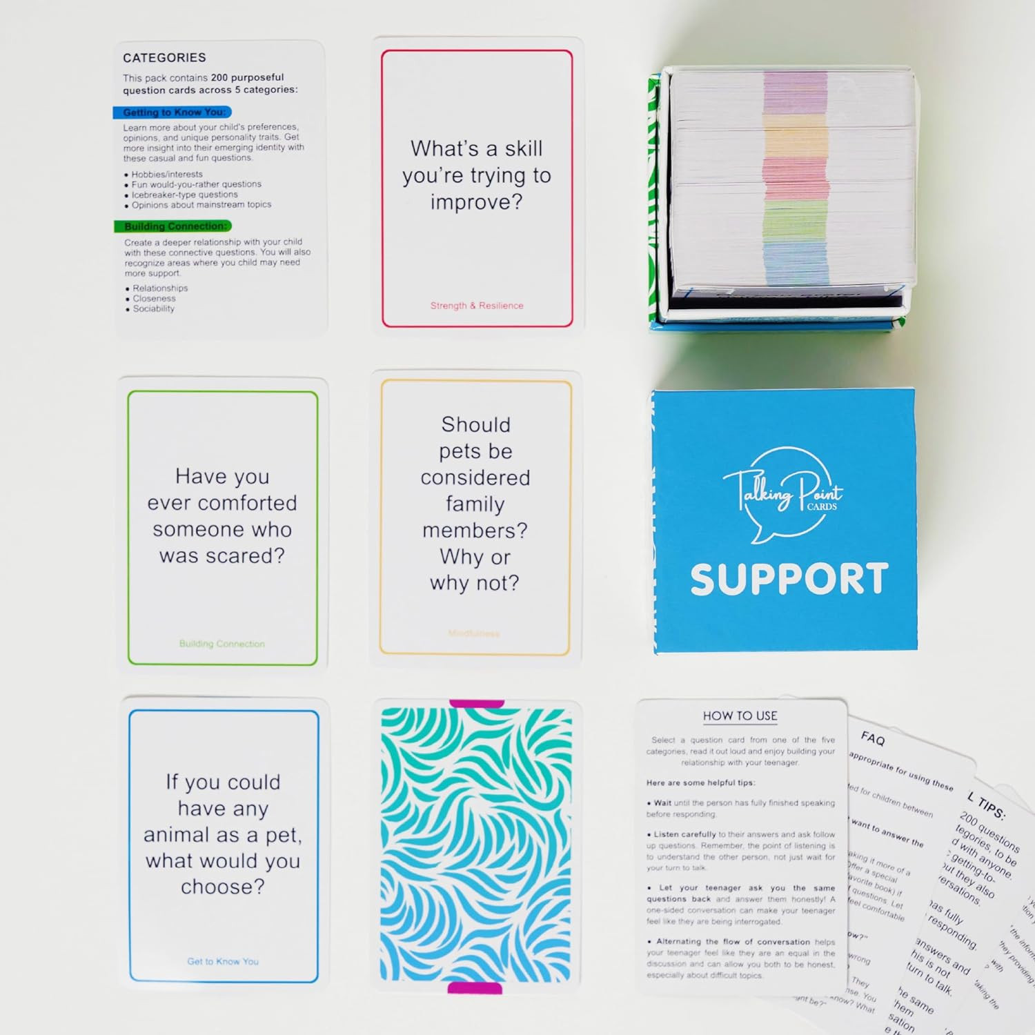 200 Conversation Starter Cards for Therapy, Counseling & Family Connection | Cou