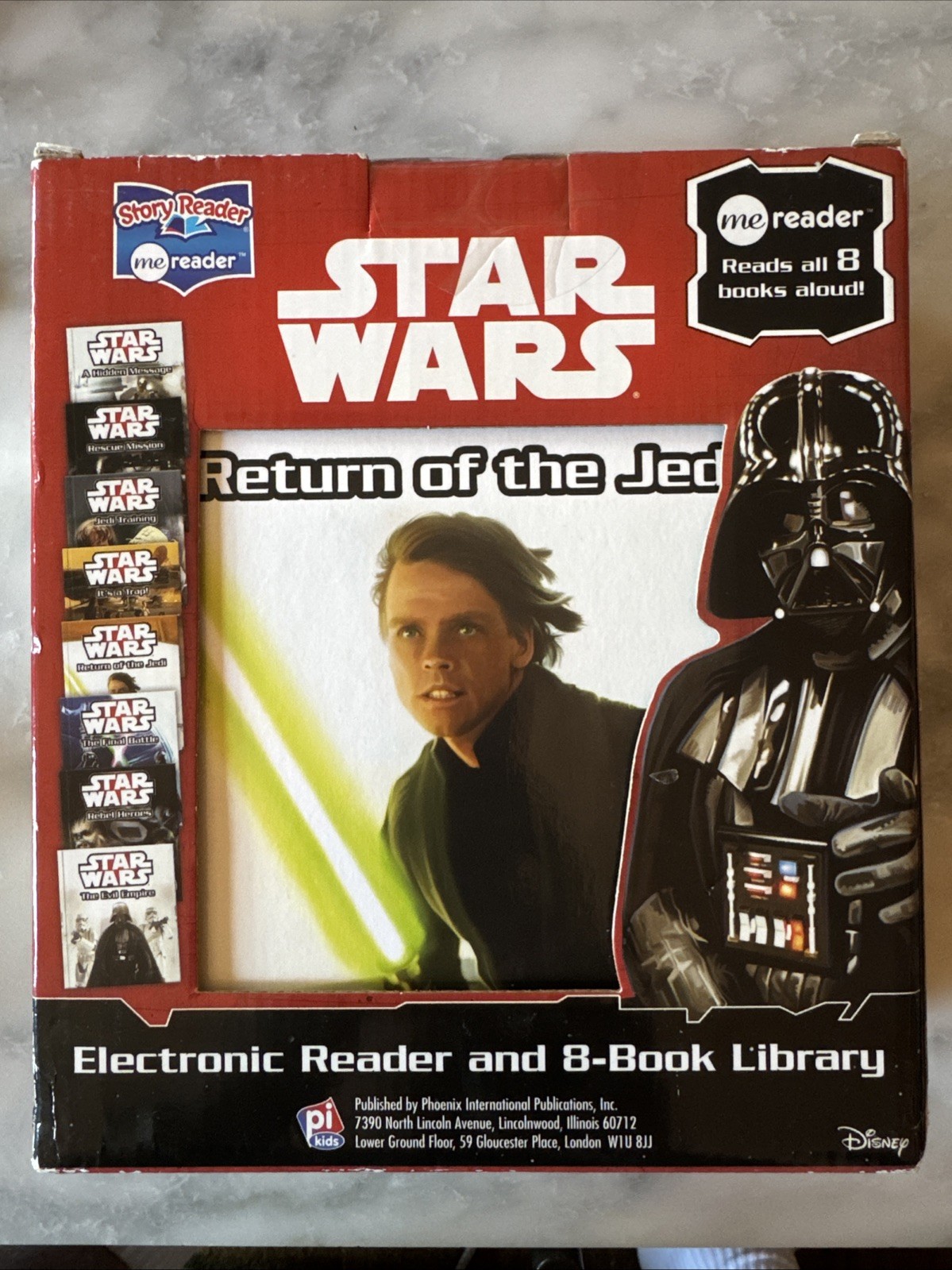 Star Wars Electronic Reader And 8 Book Library – NEW – 18 Months And Up