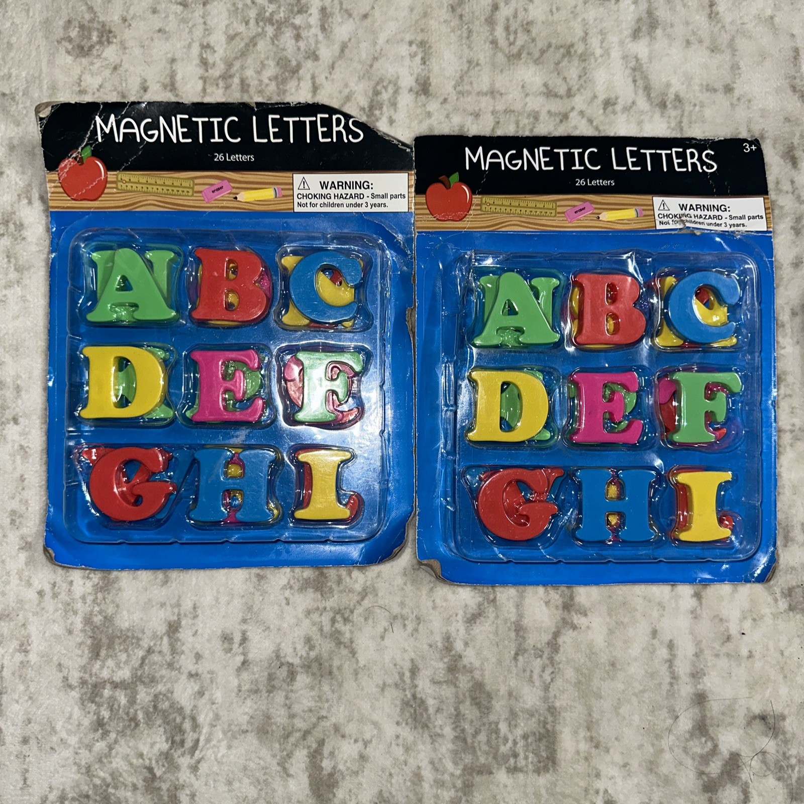 2 Magnetic Letters 26 Each Pack Pieces Children’s Educational Toy – 2010 New