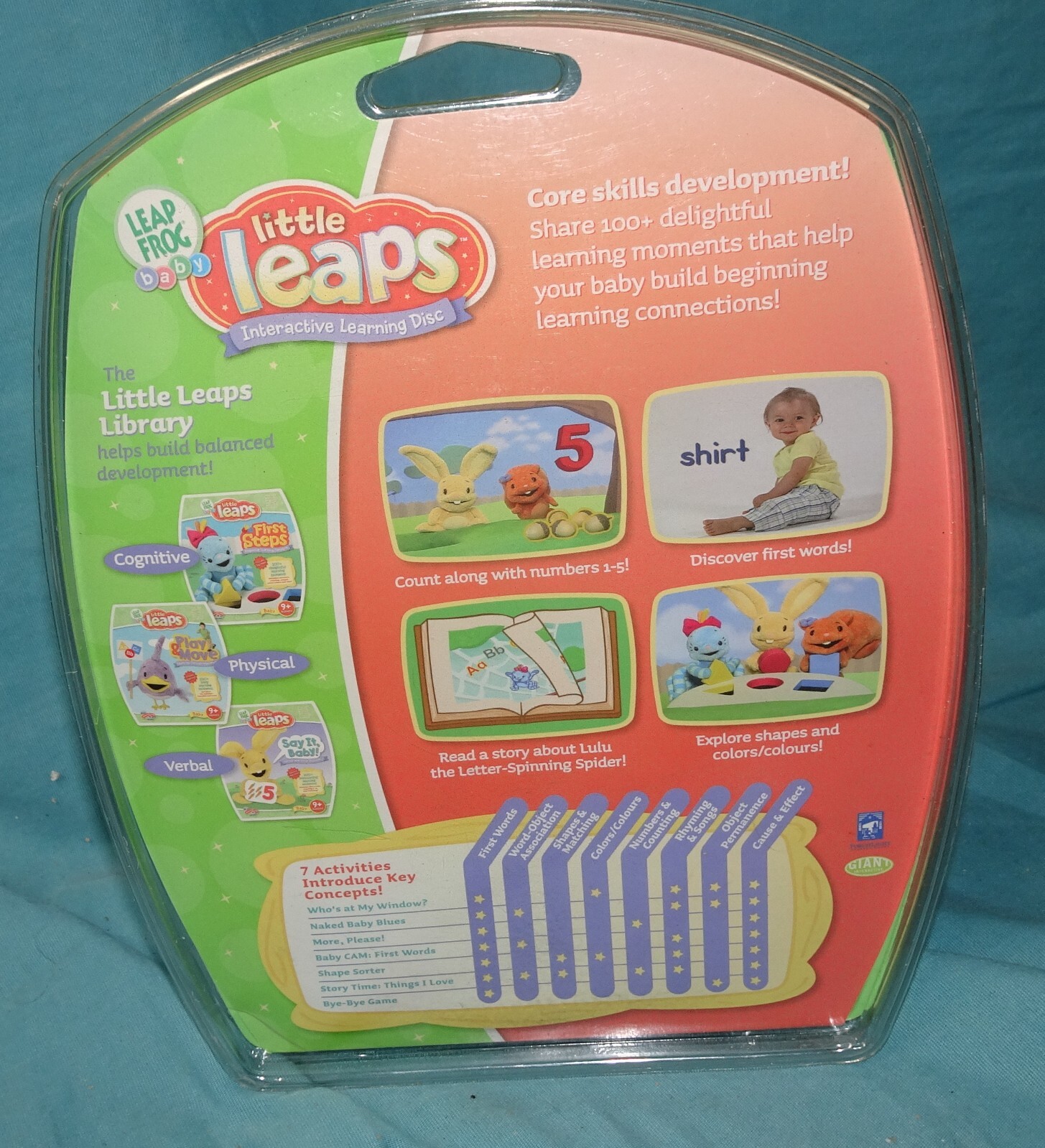 Lot Of 3 Leap Frog Little Leaps DVD = first steps say it play move baby 9 months