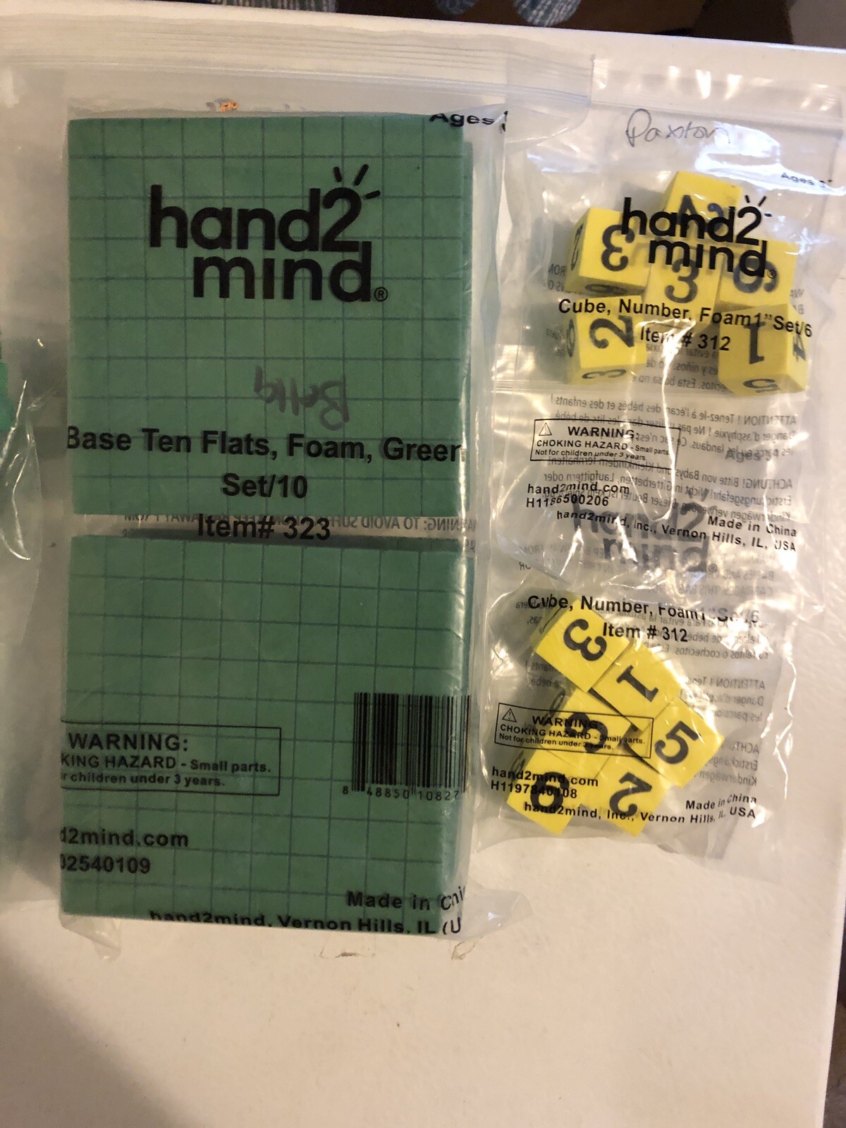 Hand 2 Mind Lot Mix Base Ten Cubes Units Rods Chemical Splash Mini SEE