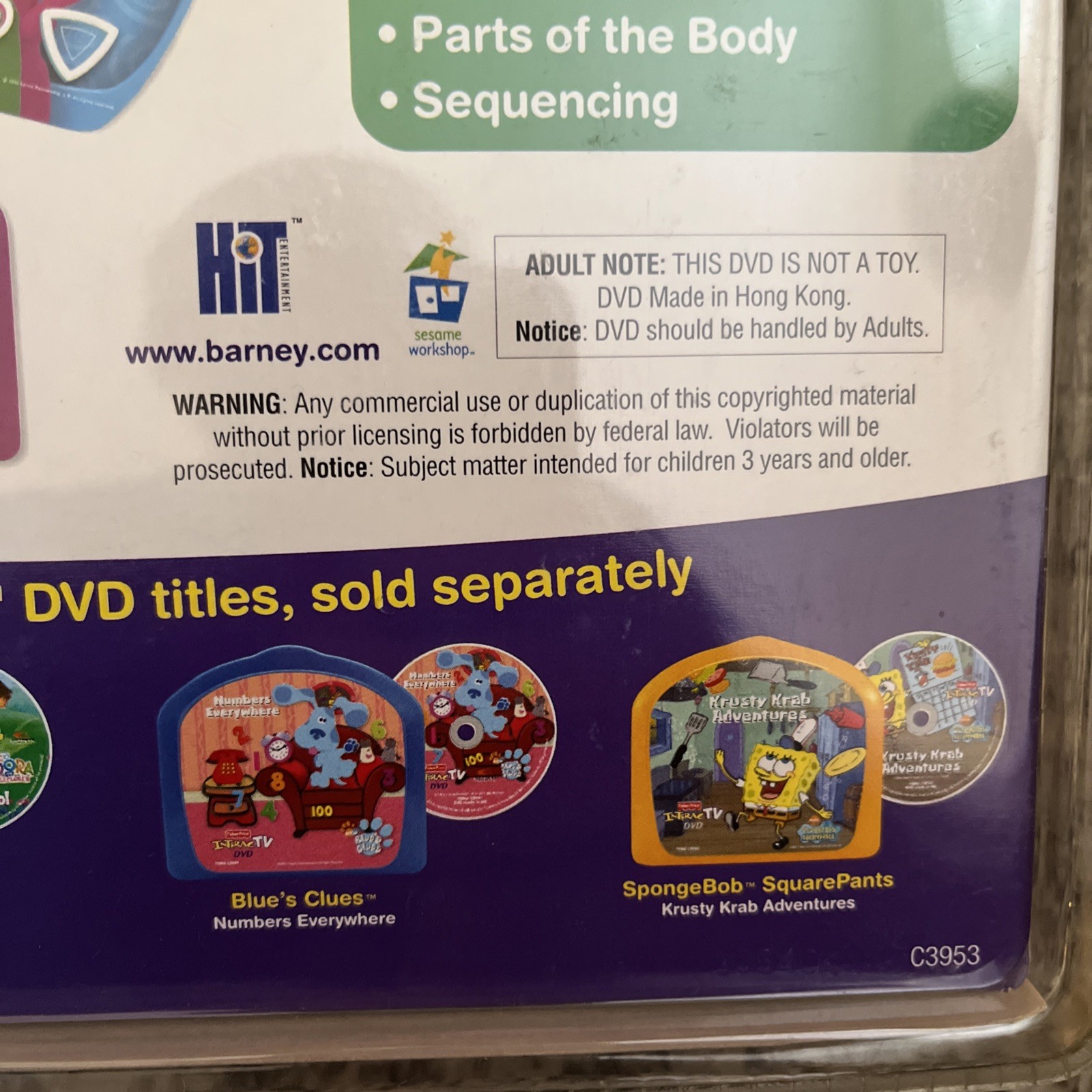 Fisher-Price InteracTV Celebrate With Barney Birthday 2004 Rare New DVD HiT