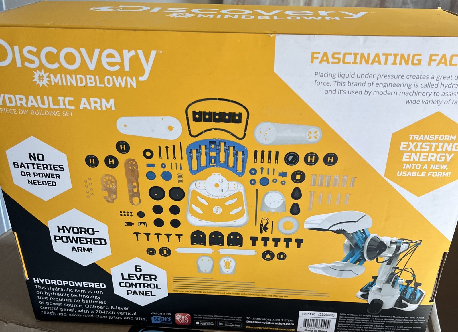 Discovery Kids Mindblown Stem Hydraulic Arm DIY Kit Stem Discovery Education