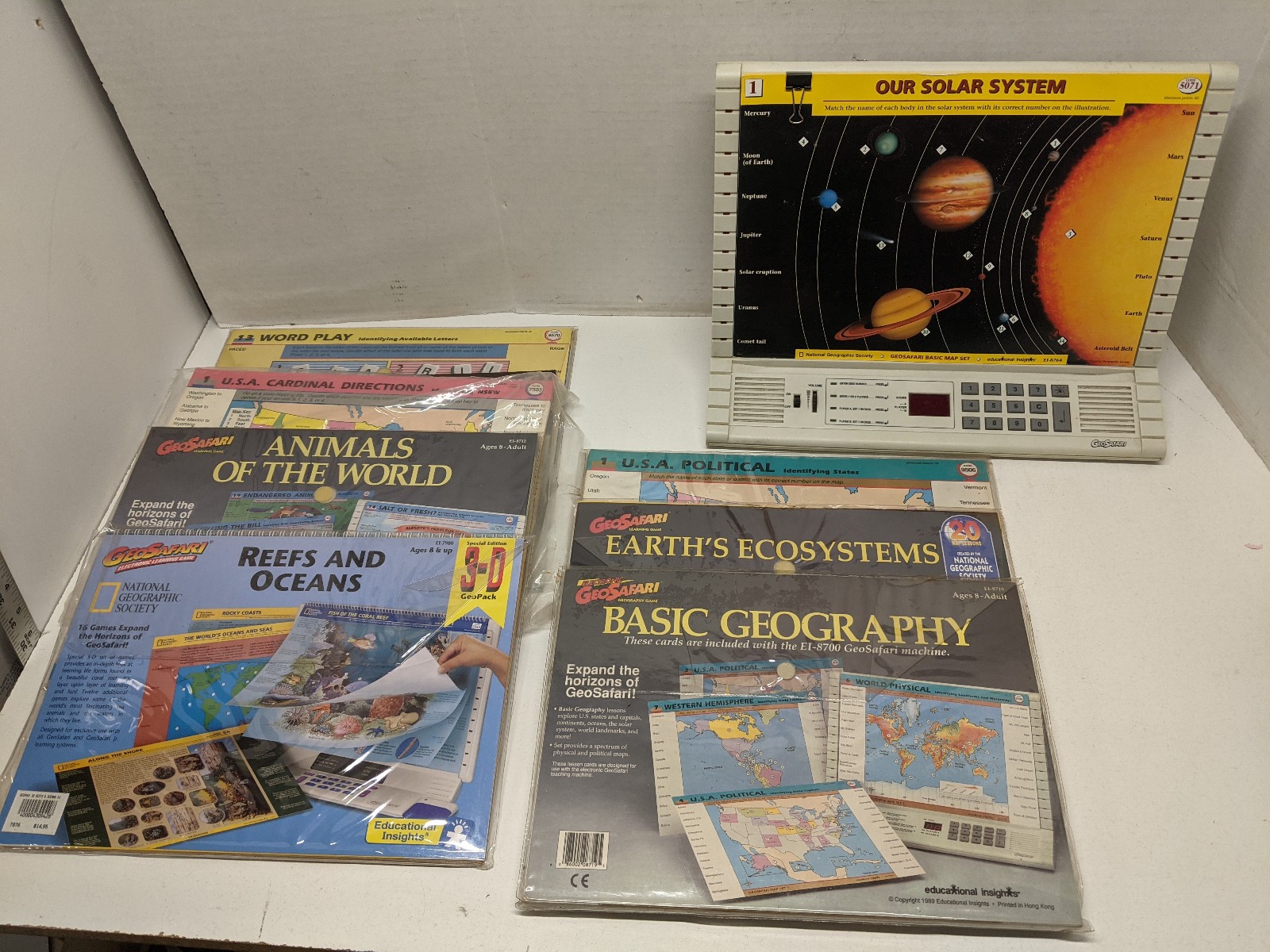 Large Lot of GeoSafari & MathSafari Learning Game plus Modules – Tested/Working