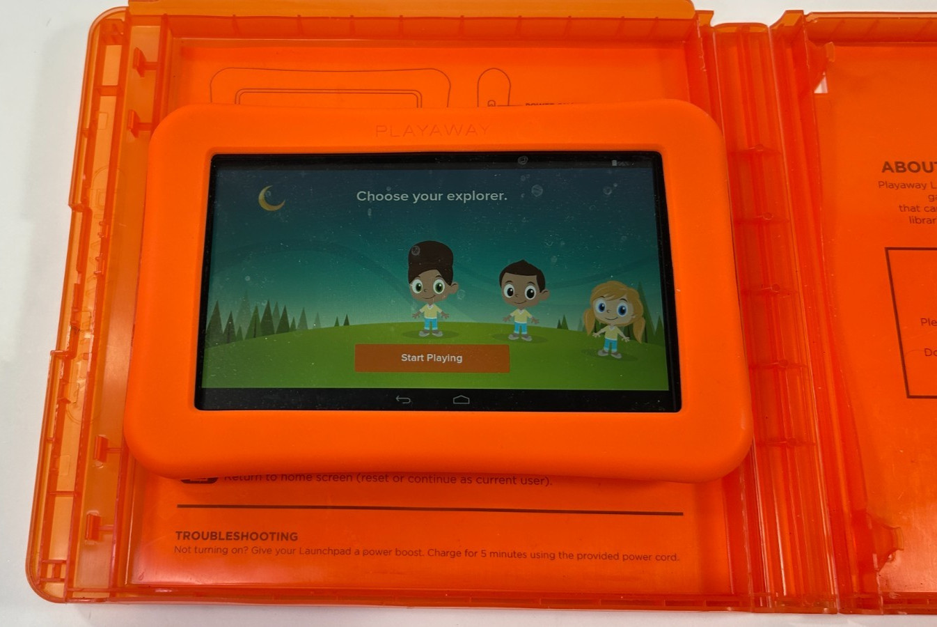 Playaway Launchpad Pre-Loaded Tablet – Go With the Story! Ages 5+