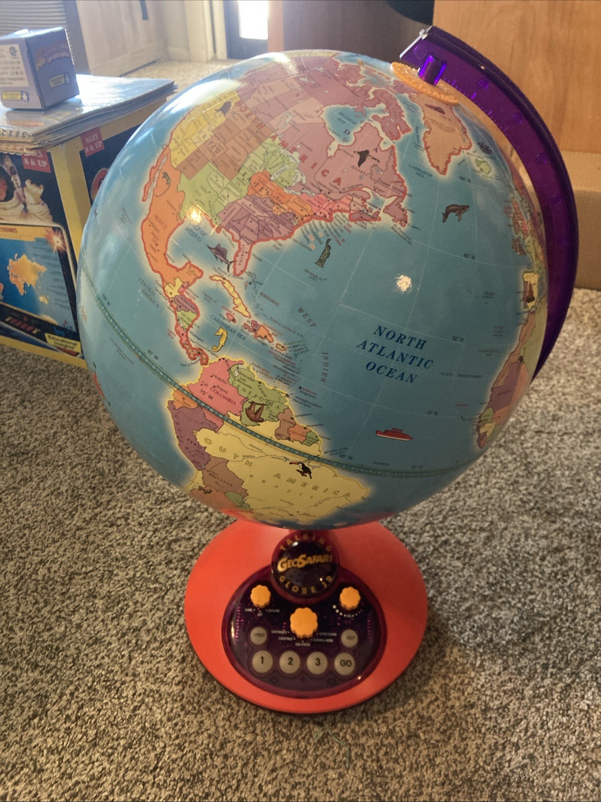 GeoSafari Electronic Learning Game AND Talking Globe Jr. With Lots Of Extras