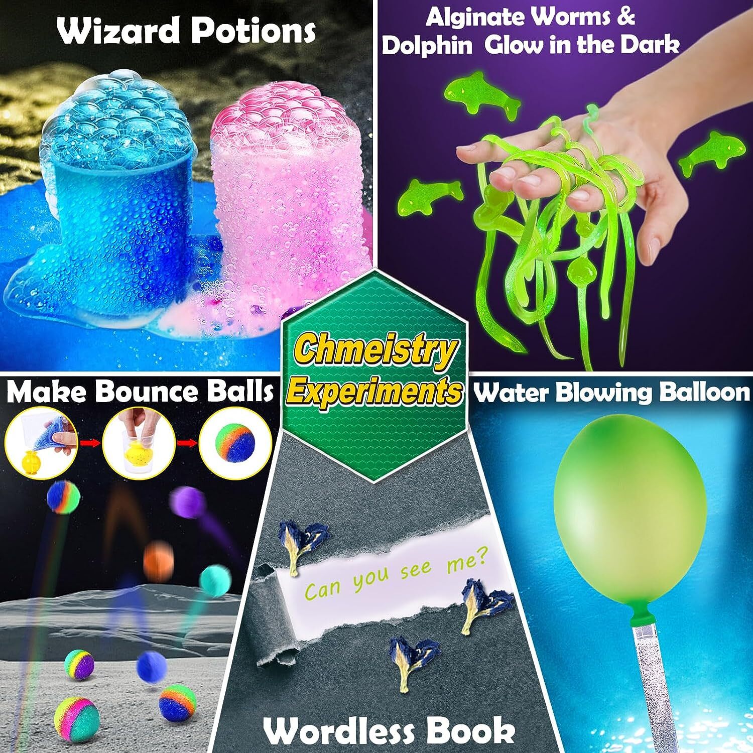 150 Experiments Science Kit for Kids – STEM Educational Toy – Chemistry Physics