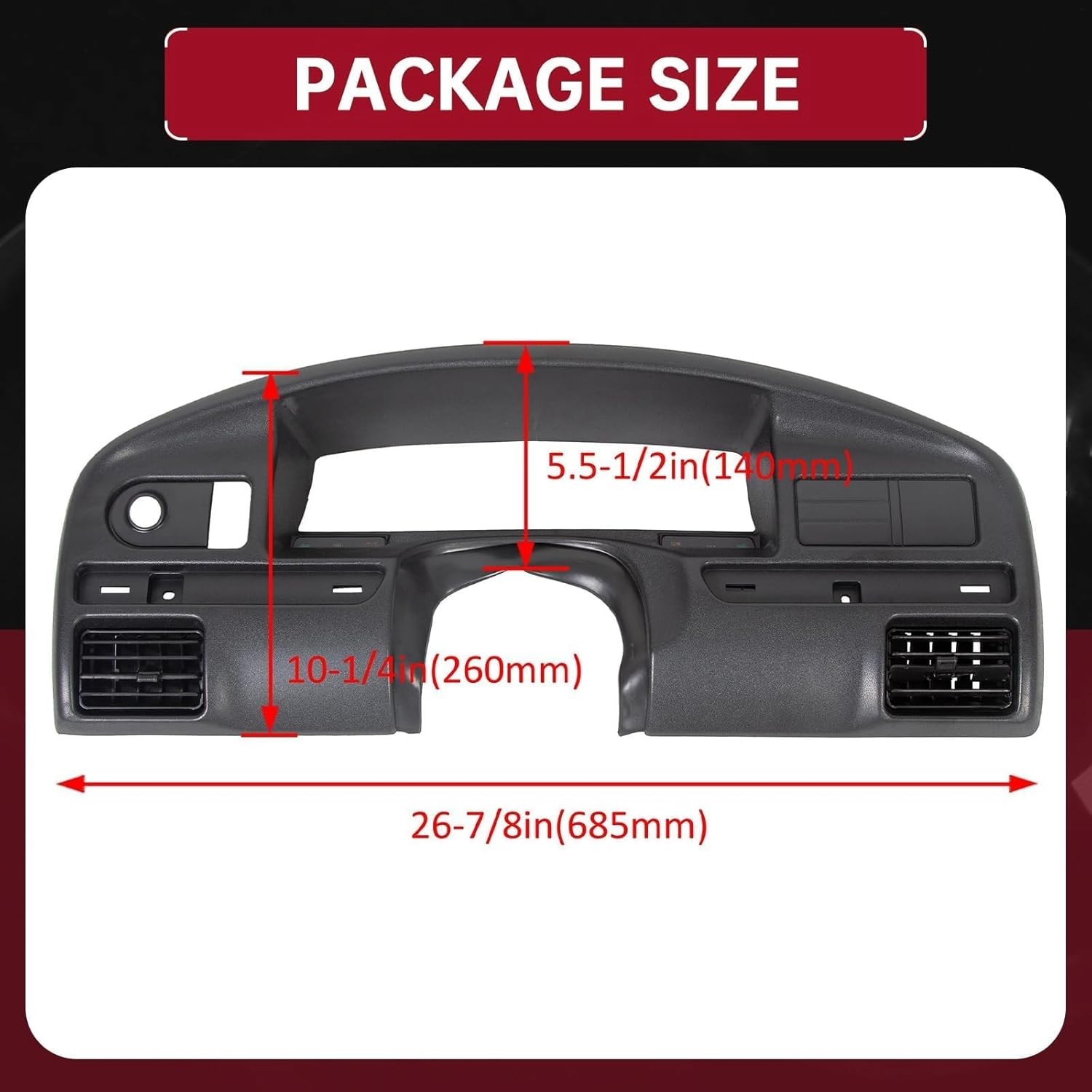 94-97 Ford F250 F350 Super Duty (Diesel Only) Cluster Dash Panel Bezel Dashboard