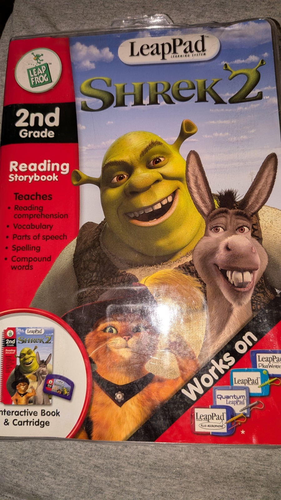 LeapPad 2 Game Lot Complete. Includes Shrek 2 And Smart Guide