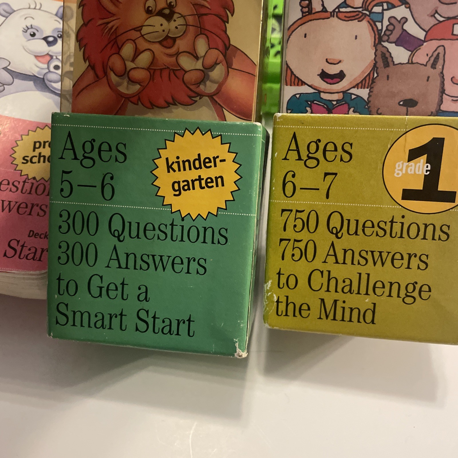 Brain Quest Lot Kids Learning Cards Ages 3–7 Threes Preschool Kindergarten 1st