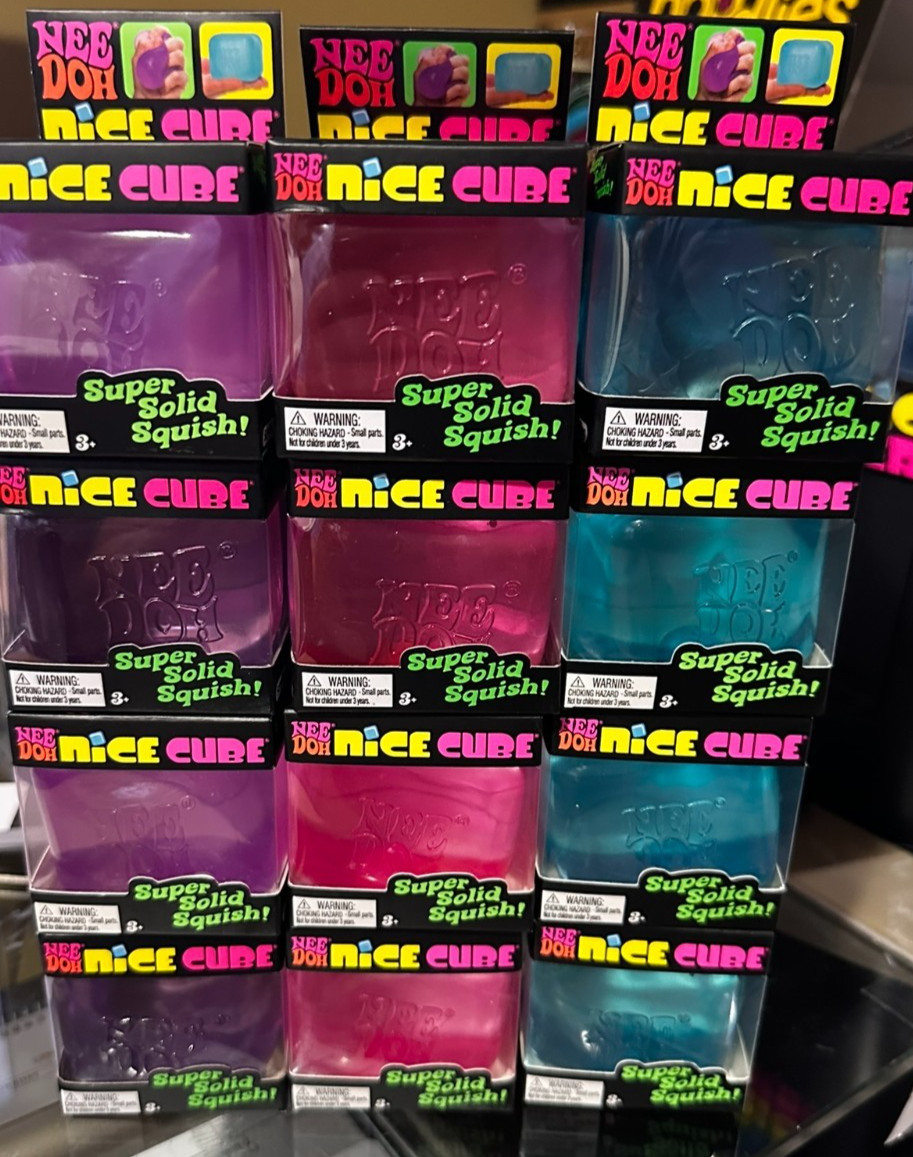TikTok Schylling NeeDoh~ Nice Cube~Pink*Blue*Purple~Bundle of 12