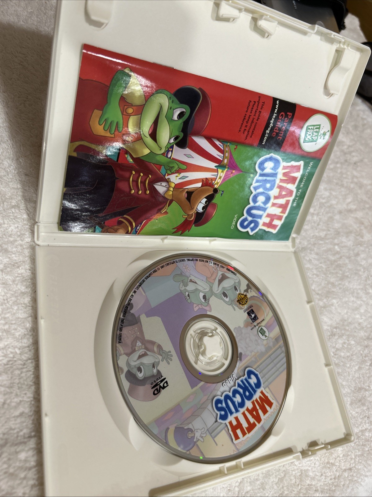 Leap Frog Math Circus VHS Video “Learn Beginning Math” Vintage 2004 Tested