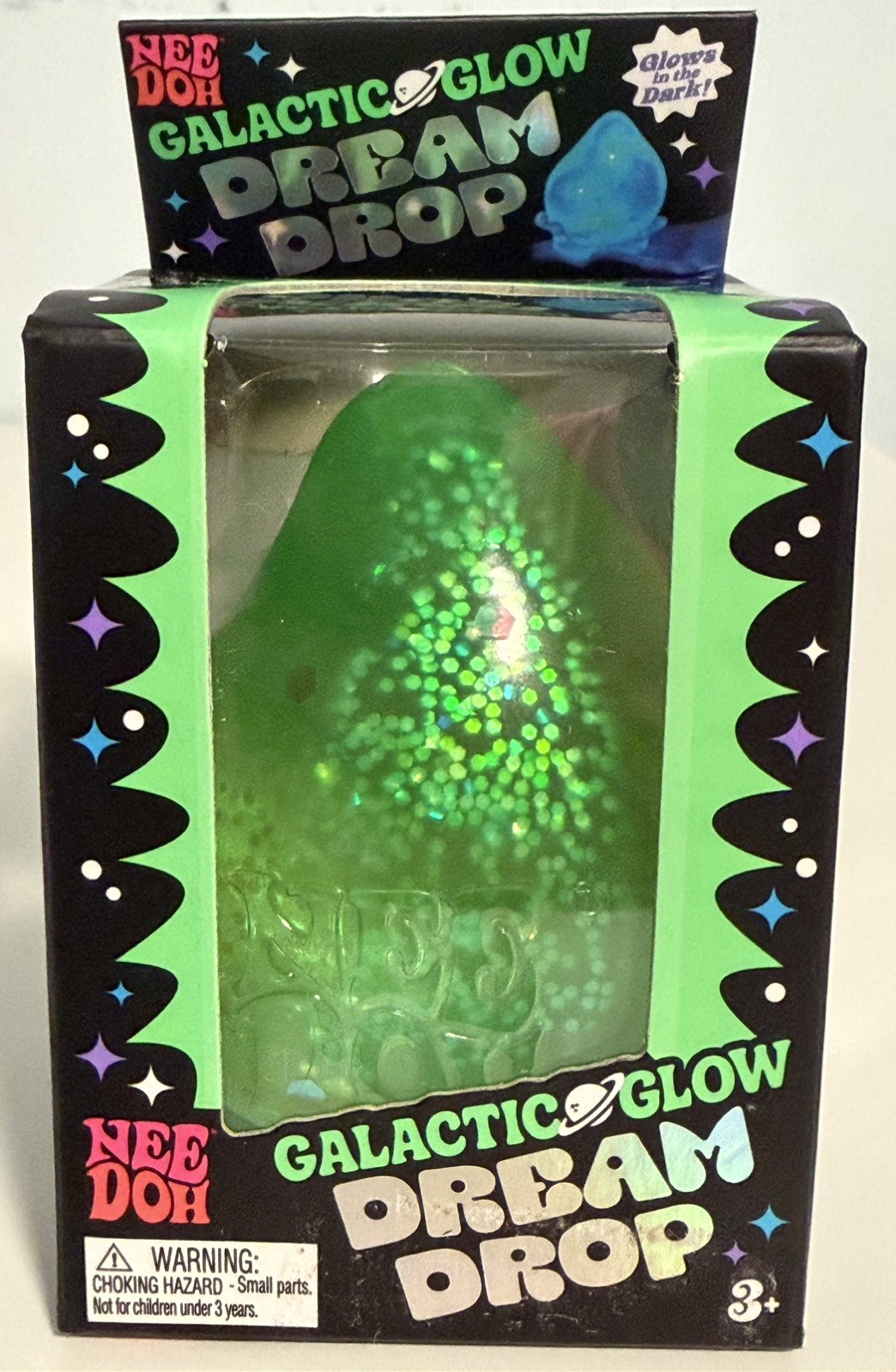 Galactic Glow Dream Drop NeeDoh GREEN EXTREMELY RARE AUTHENTIC