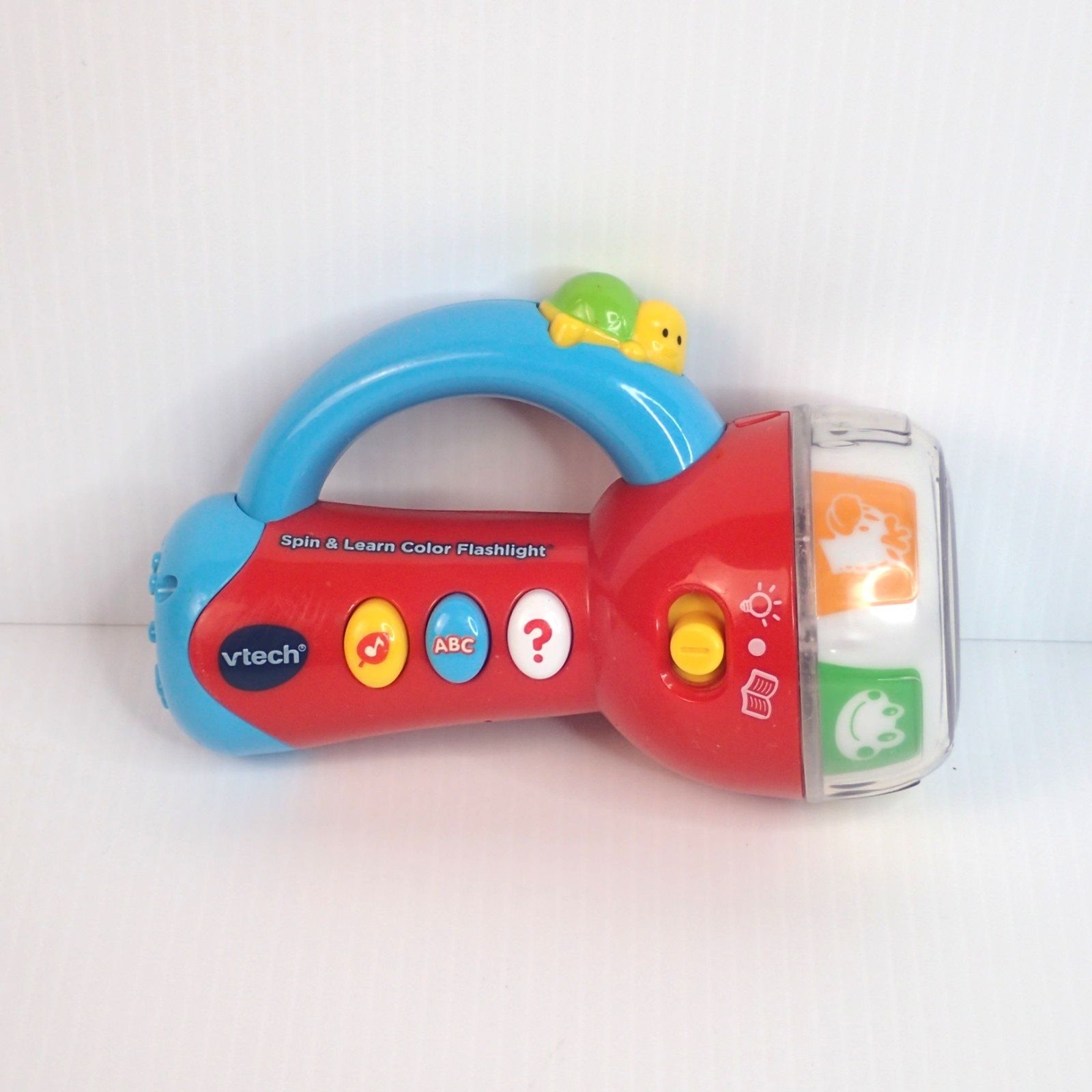 Vtech Spin And Learn Color Flashlight Music Educational Red & Blue