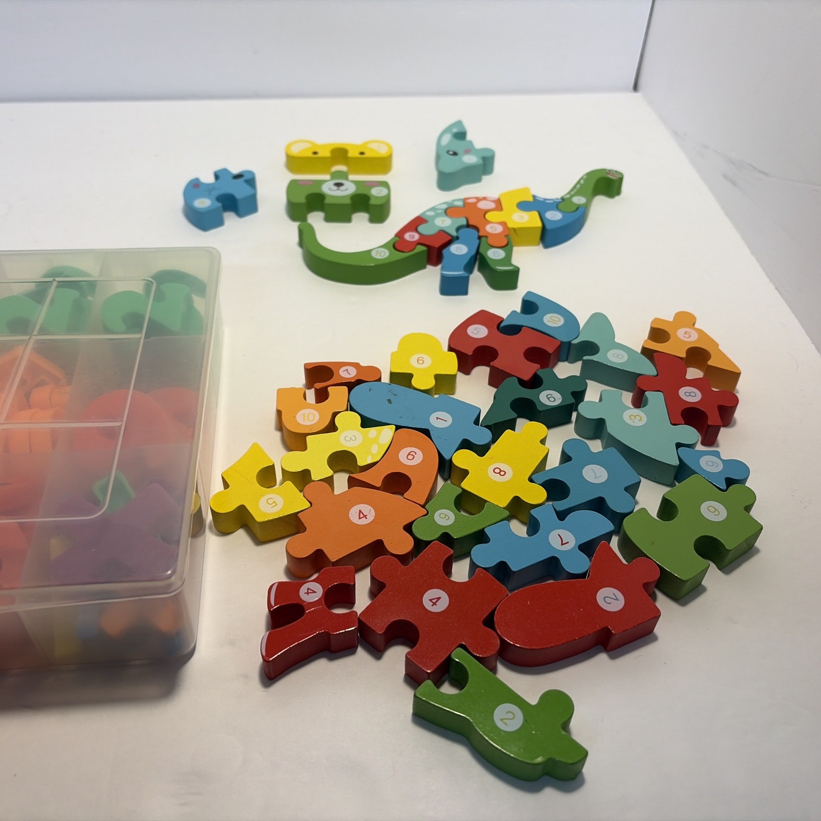 Children’s learning toys lot Magnetic Numbers ,Animal Numbers & stackable shapes