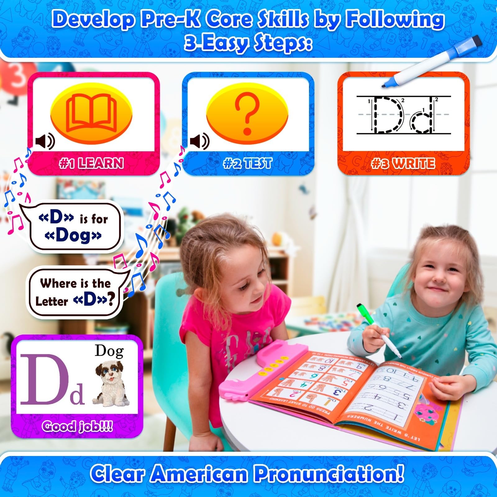 ABC Learning for Toddlers | Learning Resources | English & Spanish Sound Book…