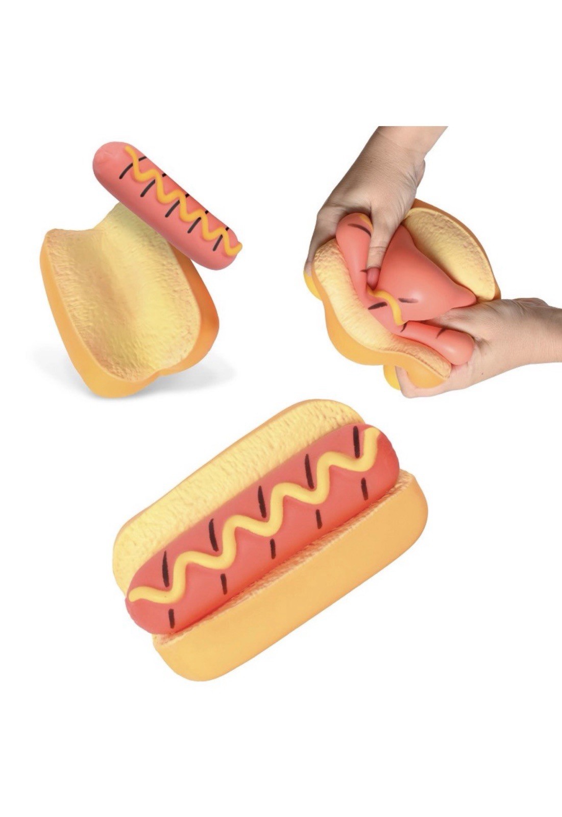 Toymendous Sunny Days Jumbo Hot Dog Squish Viral Summer Squishy Toy New 2026
