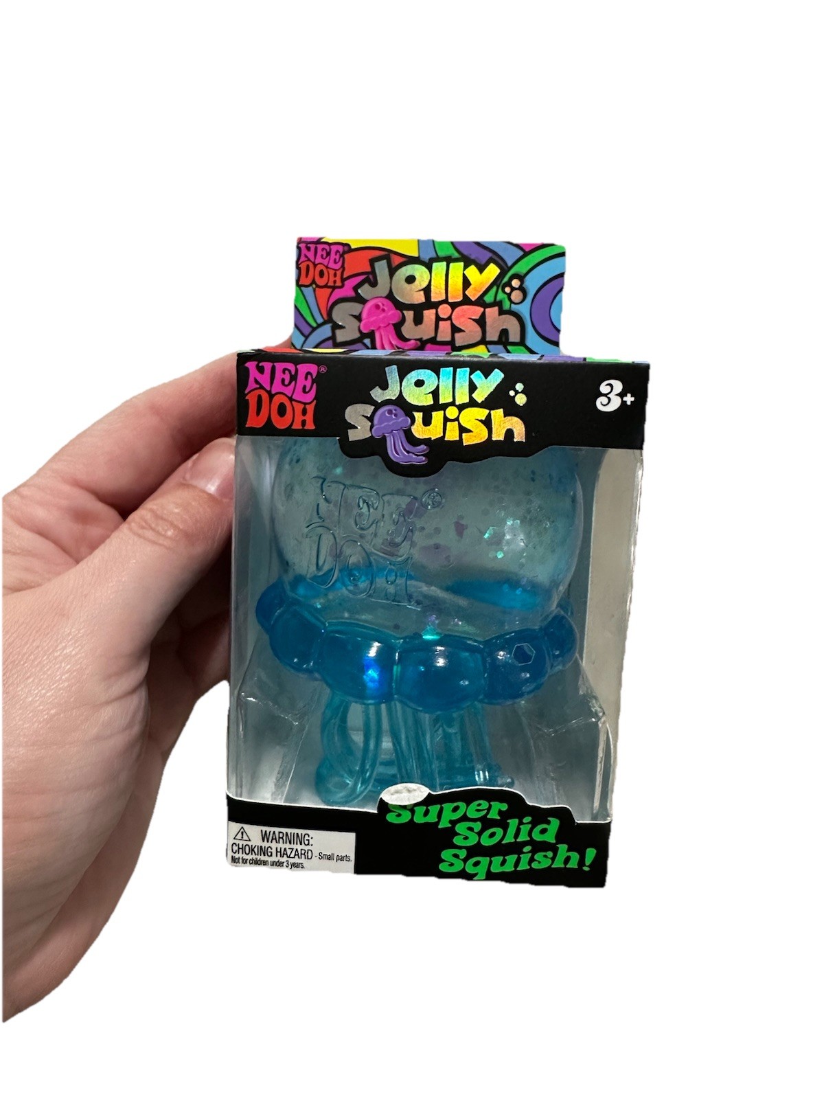 Rare Blue Needoh Jelly Fish Squishy Toy Jelly Squish Hard to Find Authentic New