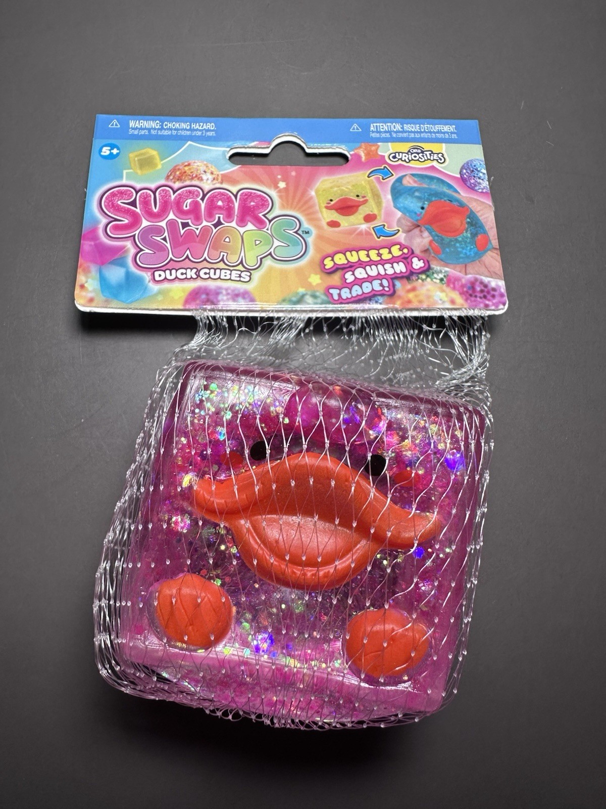 Sugar Swaps Duck Cube – Pink -Squishy Fidget Sensory Toy