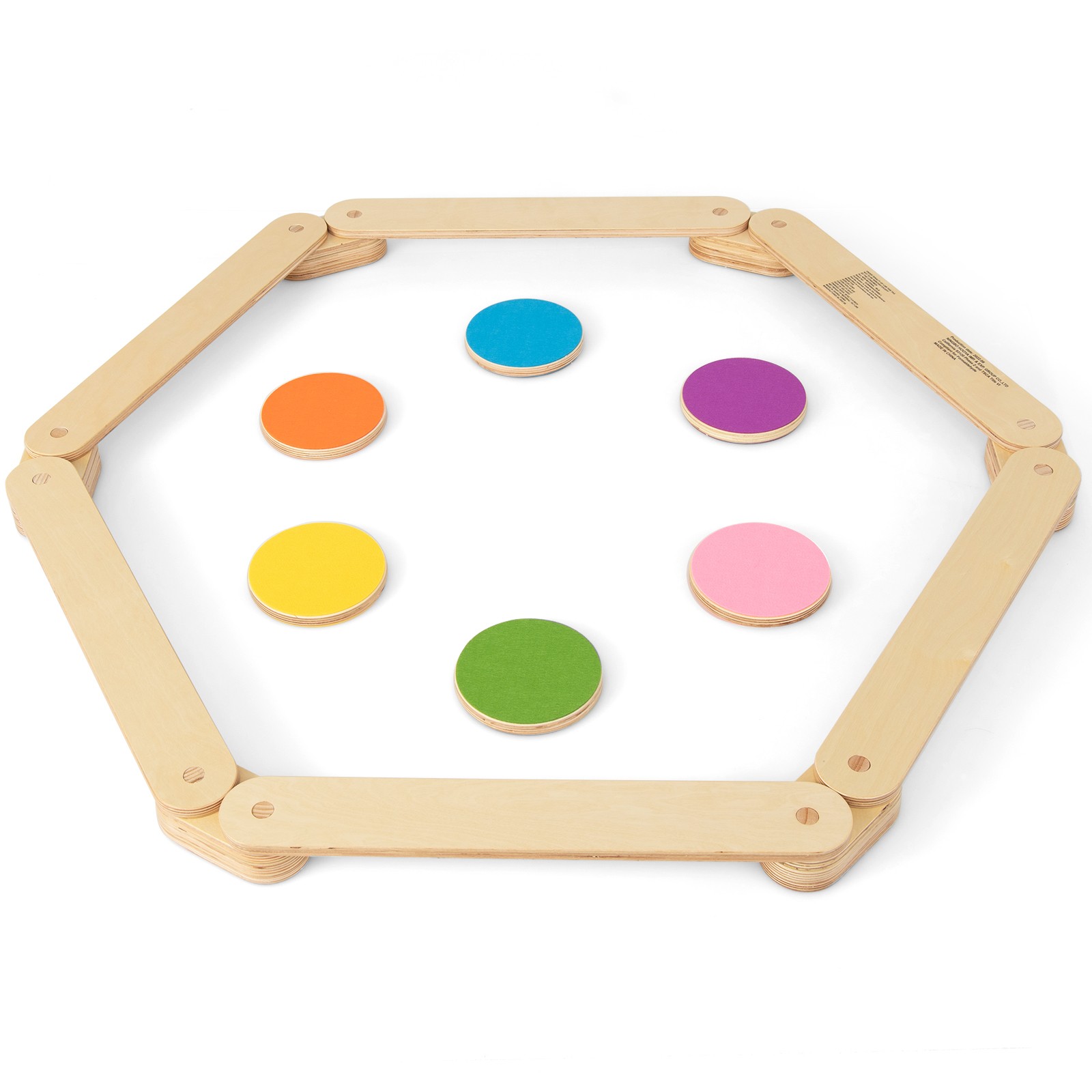 Kids Balance Beam & Stepping Stones Wooden Montessori Toy Gym Obstacle Course