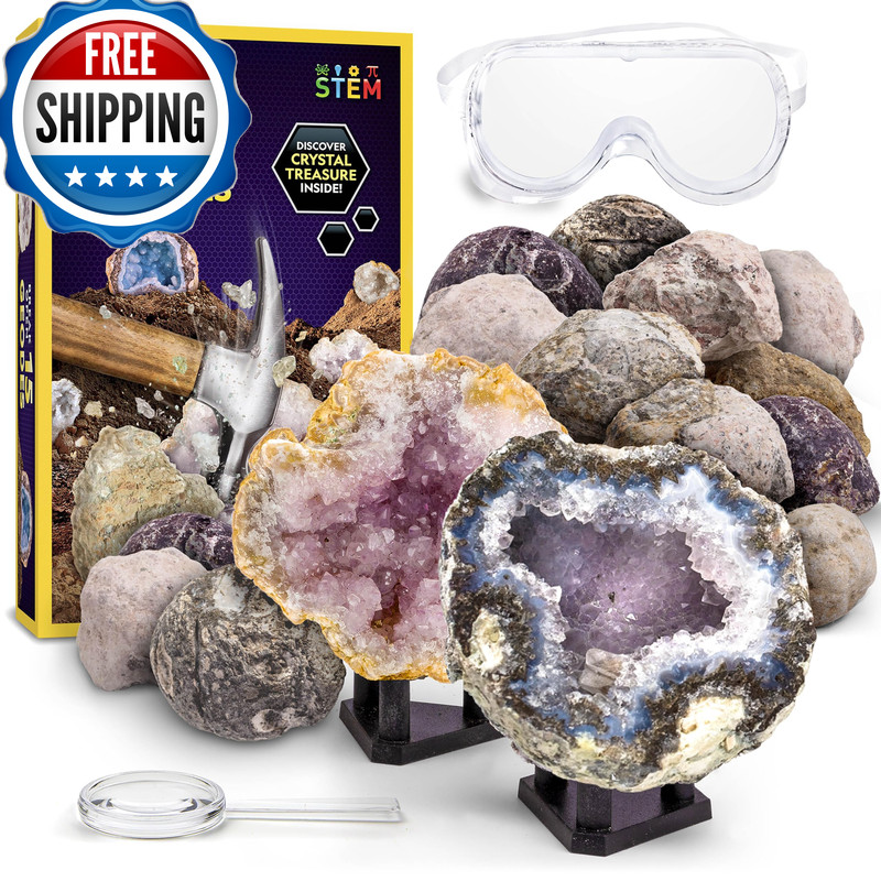 Blue Marble National Geographic Break Open 15 Premium Geodes Science Kit –